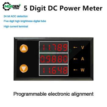 DC0-200V 10A ЖК-дисплей с 5 цифрами, высокоточный измеритель напряжения, тока, мощности, цифровой вольтметр, Амперметр, Вольт-тестер