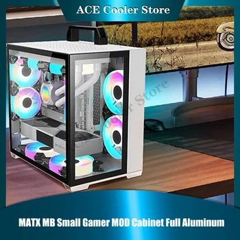 Mini ITX Watercooling Case С Двумя Боковыми Стеклами Прозрачная Подставка 240 Watercooler/MATX MB Small Gamer MOD Cabinet