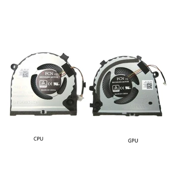 Вентилятор процессора GPU Вентилятор охлаждения ноутбука DC5V 0.5A 4-контактный 4-проводной для Dell Game G3-3579 G3-3779 для ноутбука, Бесщеточный двигатель N58E