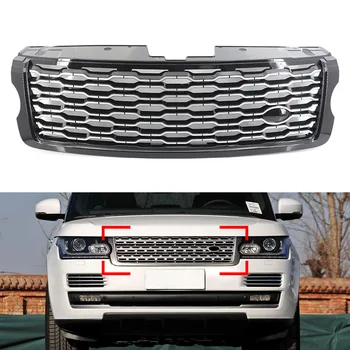 Замена верхней сетчатой решетки переднего бампера автомобиля для Land Rover Range Rover Vogue L405 2013 2014 2015 2016 2017