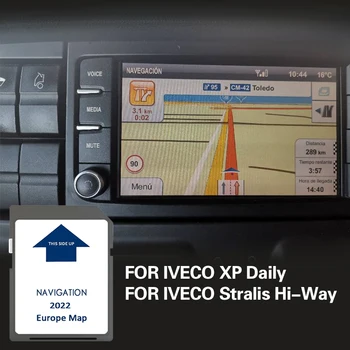 Навигационная карта Европы SD-карта GPS Программное обеспечение Sat NAV Karte 2022 Для автомобиля IVECO Stralis Hi-Way